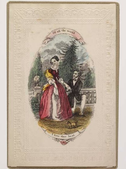Papers made especially for Valentine greetings began to be marketed in the 1820s, and their use became fashionable in both Britain and the United States.