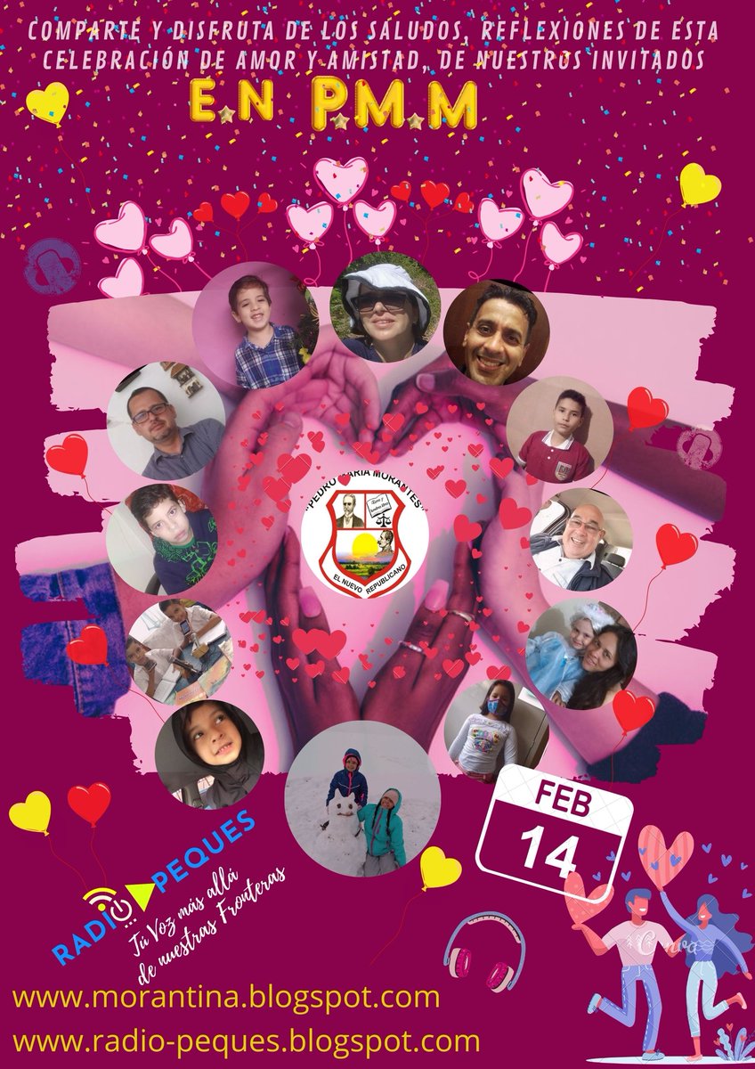 #14defebrero #RadioPeques escucha y comparte saludos y reflexiones sobre la celebración de este dia n9.cl/mys3l, n9.cl/wu854 desde nuestro estado y el mundo <a href="/charlychaves/">Charly Rojas Chaves</a> <a href="/Crazet2011/">Crazet2011</a> <a href="/2018Cra/">CDCE Junín Táchira</a> @ZonaEducTachira <a href="/taucetinet/">Alexis Anteliz</a> <a href="/lubrio/">Luigino Bracci Roa</a> @MPPEDUCACION <a href="/PezBlanco1/">PezBlanco</a>
