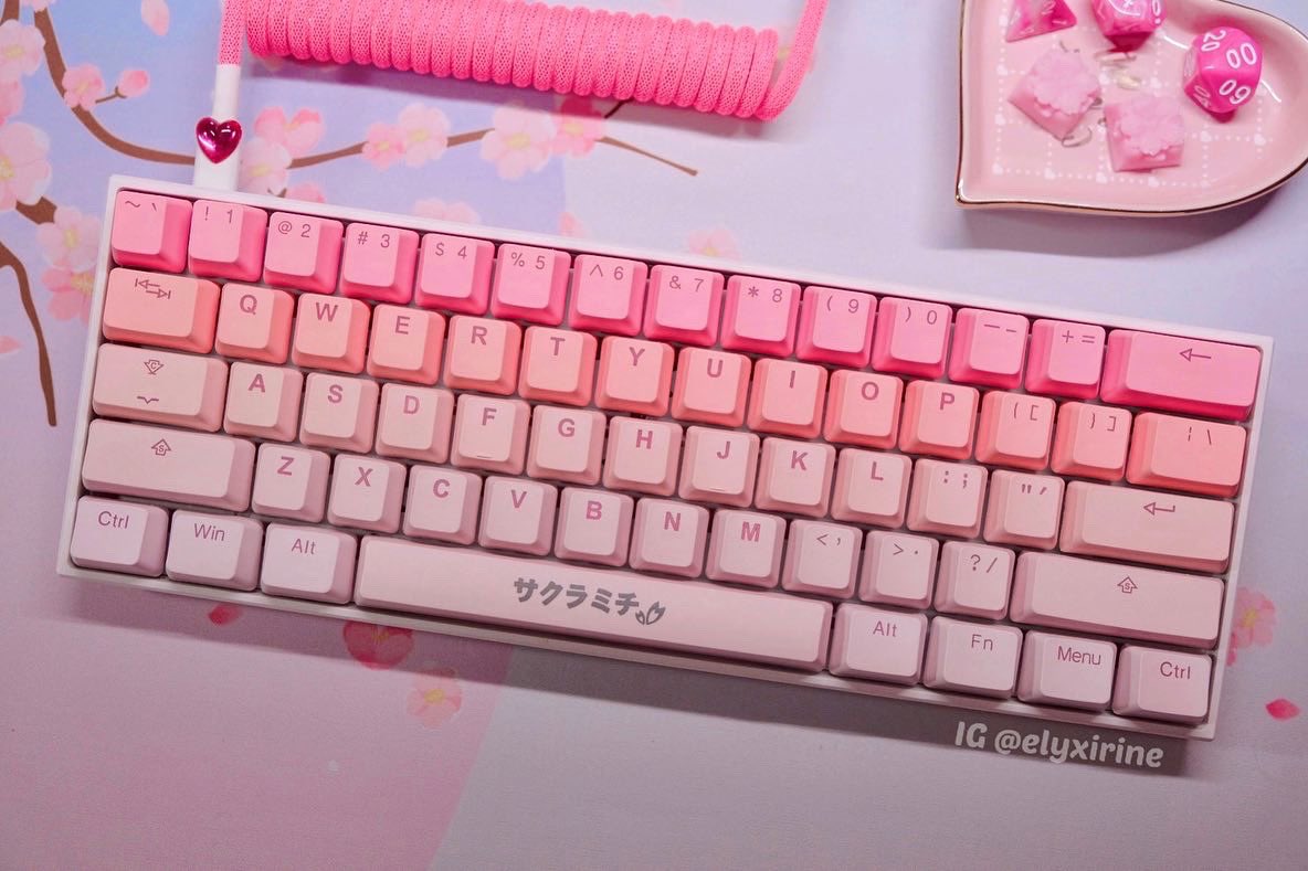 𝙚𝙡𝙮𝙭𝙞𝙧𝙞𝙣𝙚 Valentine S Giveaway Get A Chance To Win An Anne Pro 2 Keyboard And Tai Hao Sakura Michi Keycaps Check My Instagram Elyxirine For More Information On How To