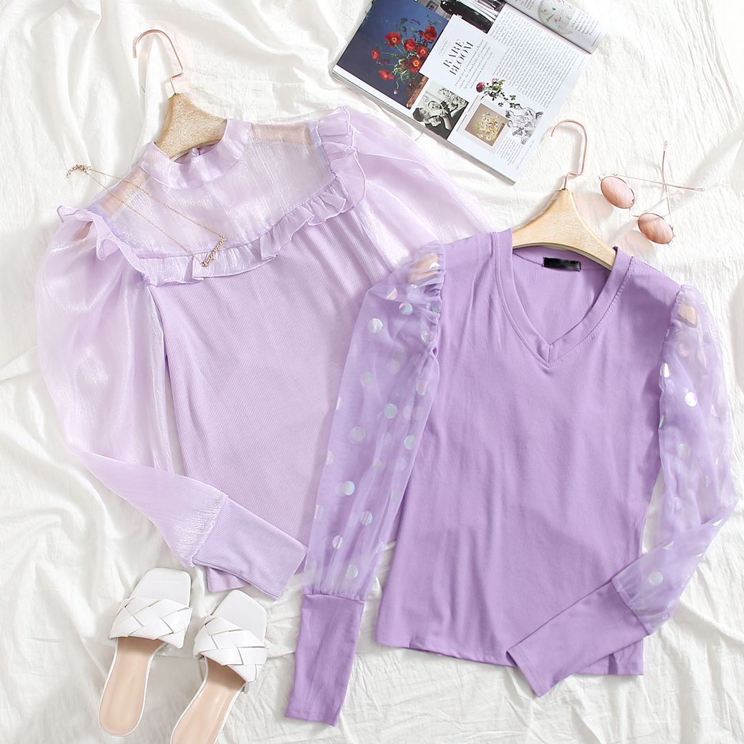 SHEIN_Official's tweet photo. Which one is your fave? 💜⁠☁️
Shop now>> https://t.co/24z2Igs6n3
https://t.co/2Z99vEGFuz
#SHEIN #SHEINstyle #SHEINSS21 #Blouse #pruple #Mesh https://t.co/C1TEm8h2pb