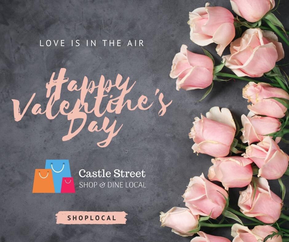 CastleStTraders's tweet image. Happy Valentine’s Day from all of Castle Street 🛍🍽🍹💕 #valentinesday