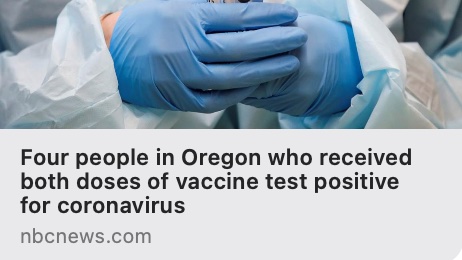 kcitron's tweet photo. Reframed headline: Vaccine saves four lives in Oregon https://t.co/HQvweQbMv3