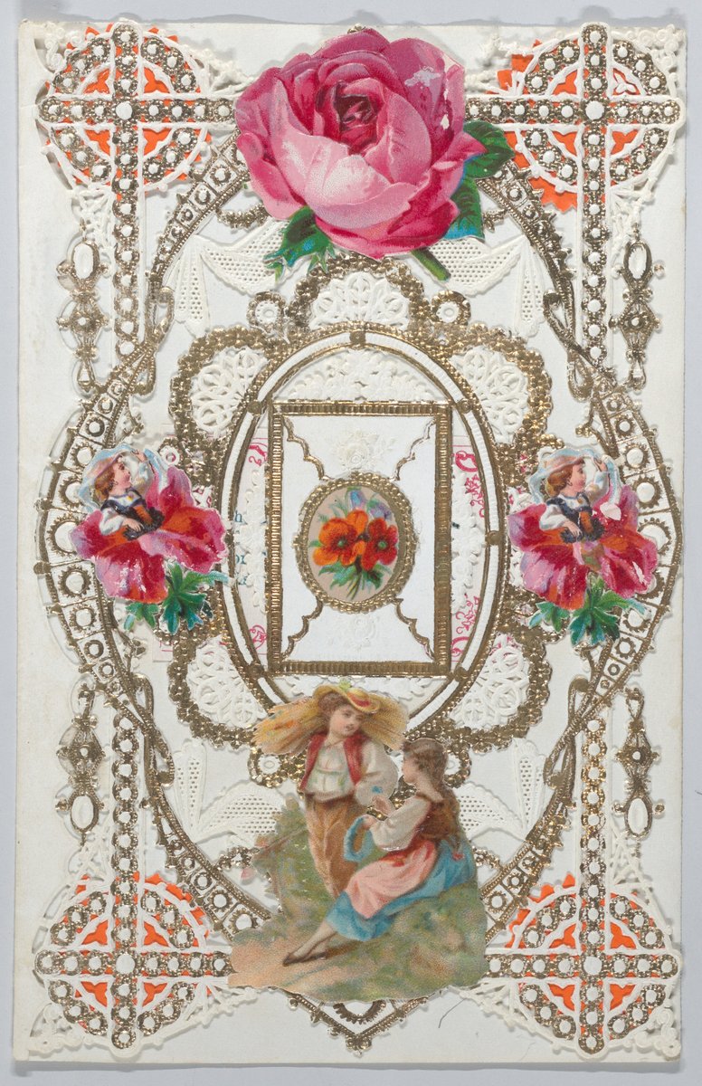 Esther A. Howland, a student at Mount Holyoke College in Massachusetts, began making Valentine cards after receiving a card produced by an English company. As her father was a stationer, she sold her cards in his store.