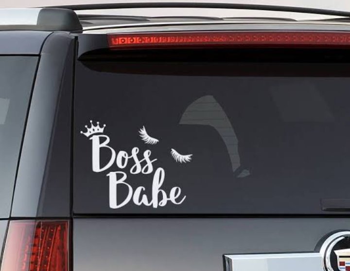 2. STICKER WITH HER CAR NAMEIf you've noticed, all ladies name their cars. A nice clean Motif/calligraphy of it's name is a gift that will always keep giving...