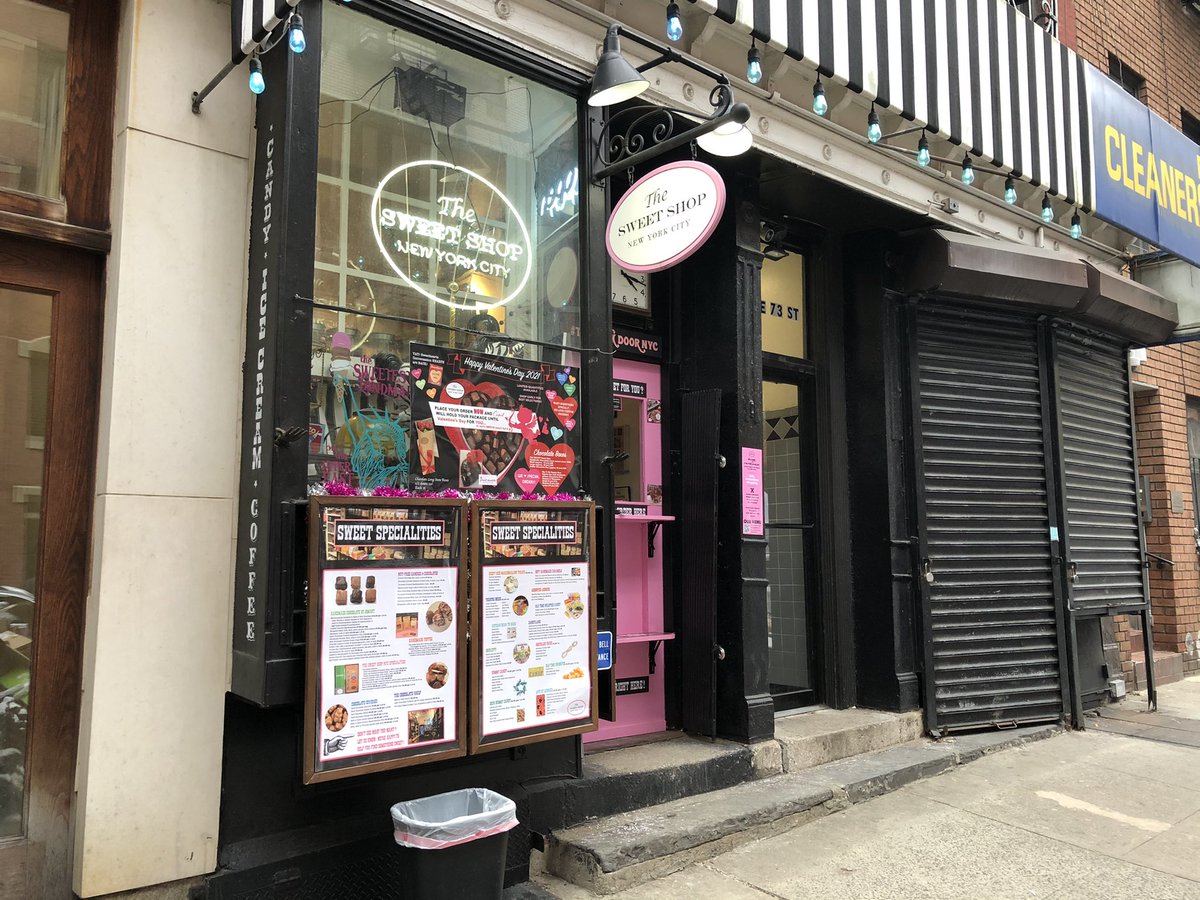 Couldn’t spill the beans before giving <a href="/nycjenny/">Jenny Gill</a> and Jack their candy but finally visited the <a href="/TheSweetShopNYC/">The Sweet Shop NYC</a> - great family run #SmallBusiness in #Yorkville #NYC - really cool setup to keep everyone safe too! #candy #icecream #food #ValentinesDay