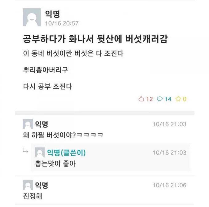 이거 이노스케
임무하다가 화나면 뒷산에 도토리 주우러 감 