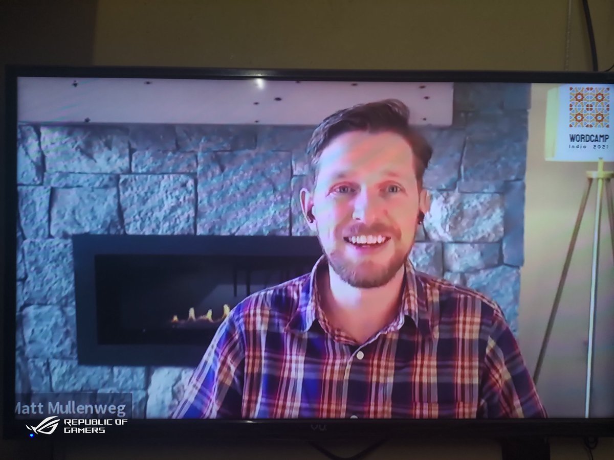 thexplorerbug's tweet photo. Listening to Matt & Josespha Hadden @WordCampIN #WordCampIN
A fireside chat #lovewordpress #codeispoetry https://t.co/yrqTfQsawI