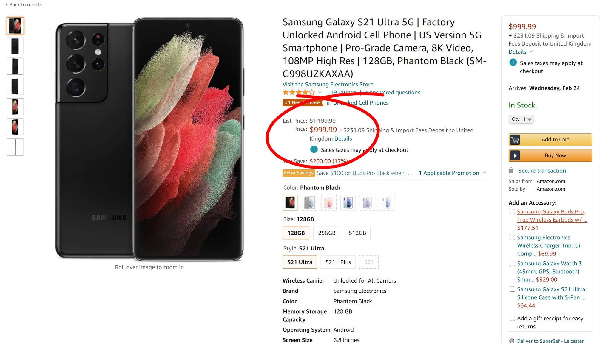 Safwan Ahmedmia Pa Twitter The Samsung Galaxy S21 Ultra 5g Us Qualcomm Snapdragon 8 Version Is Now 999 99 Directly From Amazon Great Deal Even With Import Fees If You Re Outside The Safwan Ahmedmia Pa Twitter The Samsung Galaxy S21 Ultra 5g Us Qualcomm Snapdragon 8 Version Is Now 999 99 Directly From Amazon Great Deal Even With Import Fees If You Re Outside The