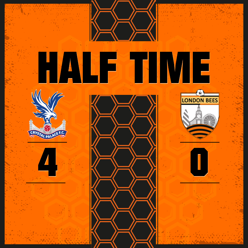 LondonBees's tweet photo. In a half which the Bees started the brighter, it's the Eagles who are in a commanding position at the break. 

🦅 4-0 🐝

#PALBEE https://t.co/VqBRmDvvRB