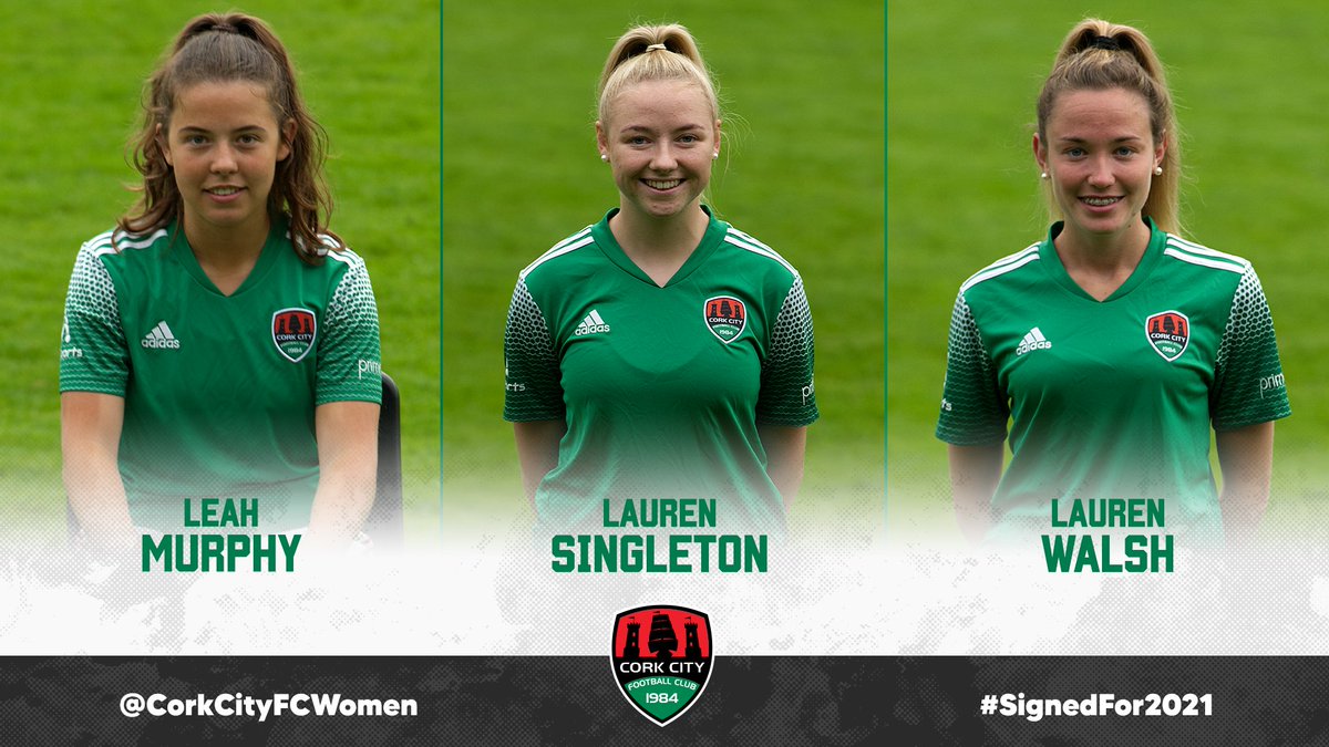CorkCityFCWomen's tweet photo. Leah Murphy ✍🏻
Lauren Singleton ✍🏻
Lauren Walsh ✍🏻
Three more players #SignedFor2021! 💪🏼
#CCFC84 https://t.co/eMGcyeAgQ3