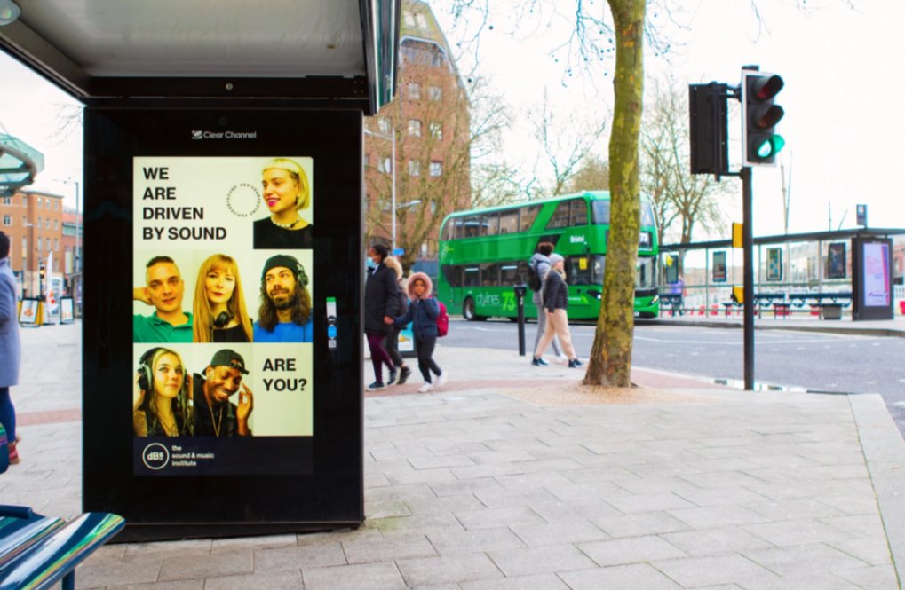 CcukNicola's tweet photo. dBs Sound &amp; Music Institute making the most out of #AdshelLive's flexibility - inspiring multiple audiences with multiple creatives in #Bristol #DOOH #drivenbysound #PlatformforBrands https://t.co/1EKHEhLzot