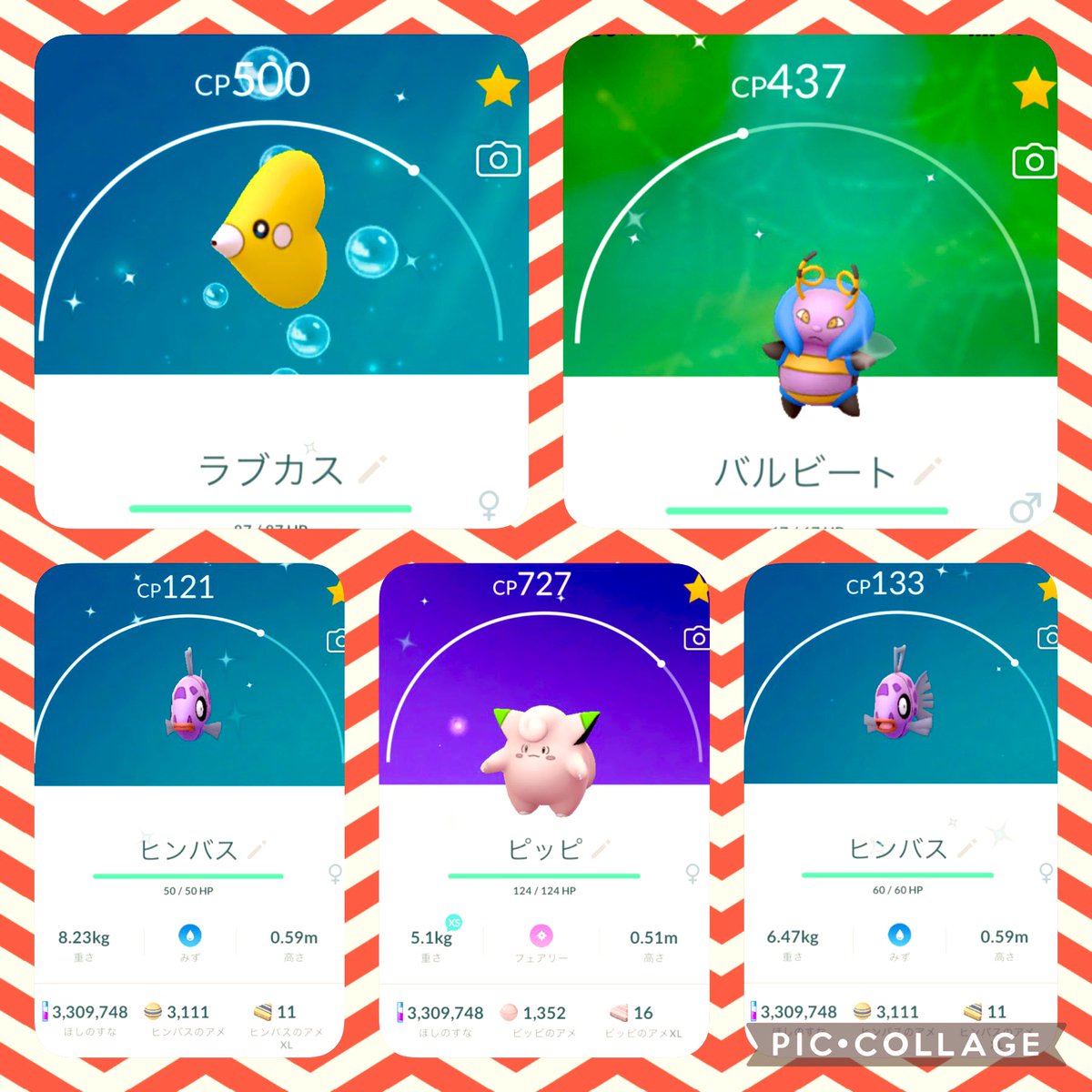 Masio ポケモンgo 京都 本日の色違いの結果です なかなかいいんじゃないでしょうか