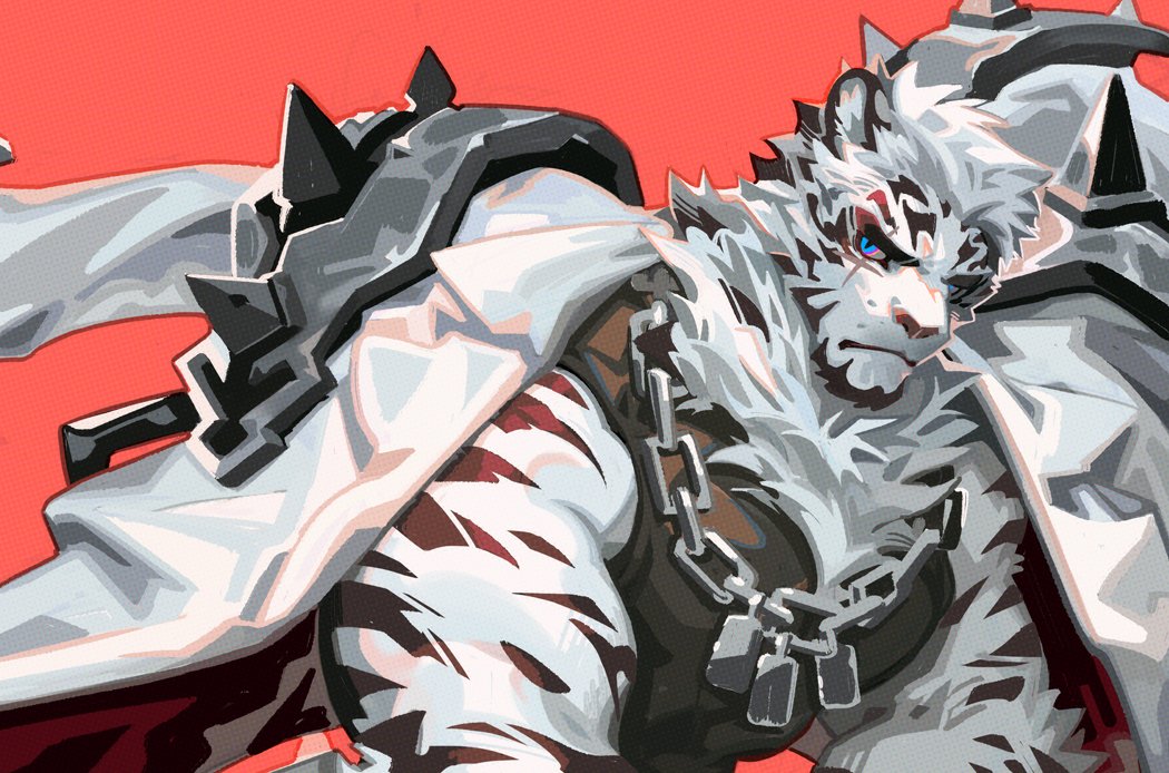 Neilos0526's tweet photo. Mountain #ArknightsFanArt 

I think I drew something wrong.🥳 https://t.co/dV9lUx8sLI