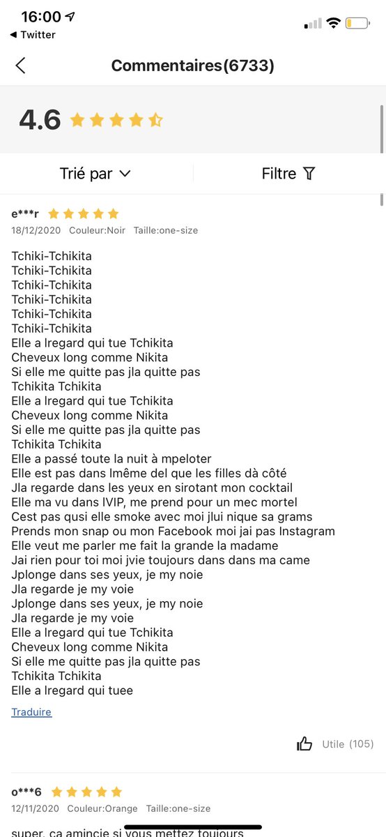 Je voulais juste avoir un avis sur le pull...