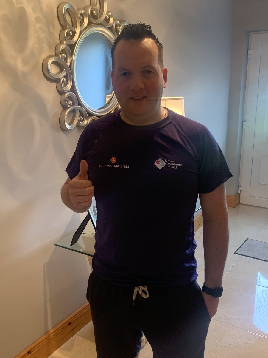 jerroche's tweet image. So 14 days in of my 100 mile walk challenge during the Month of February and I have walked 55.45 miles (89.23km) so far all in aid of Down Syndrome Ireland. Absolutely blown away by the support which I have received. Nearly €3000 raised. Thank you.@DownSyndromeIRL