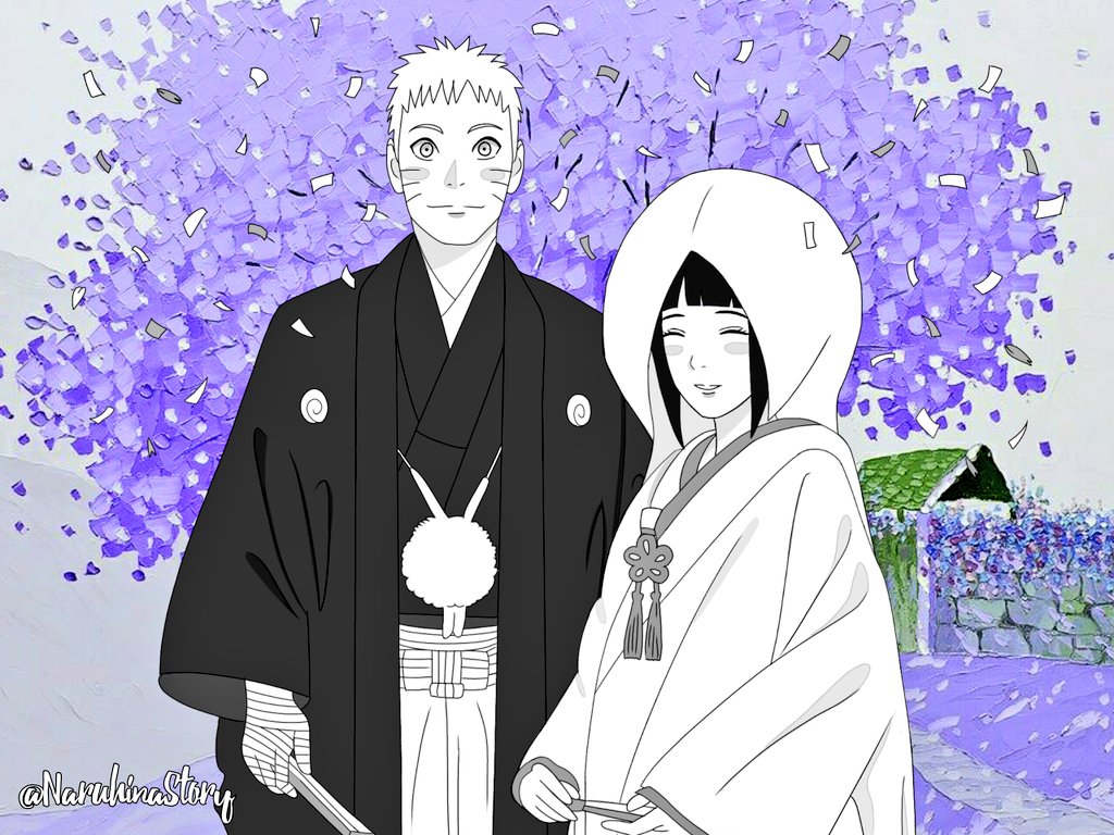 Wedding Photo  Naruto & Hinata by flxillustration