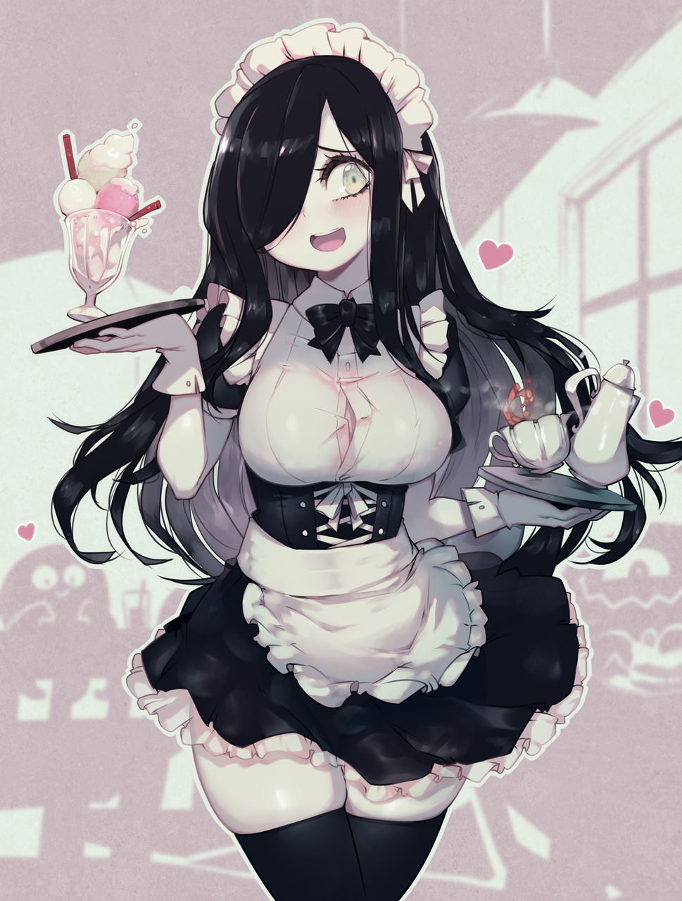 Paroro 🇨🇱🐙 on X: Happy Valentines 💝 youre invited to Tentacle Maid  Café, Aria will be happy to be your hostess~🎀 t.coQmPeEVq709  X