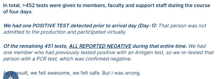 Another factor: Folks didn't consistently wear masks. Ventilation wasn't improved so that folks didn't get infected. And rapid testing is still unreliable.