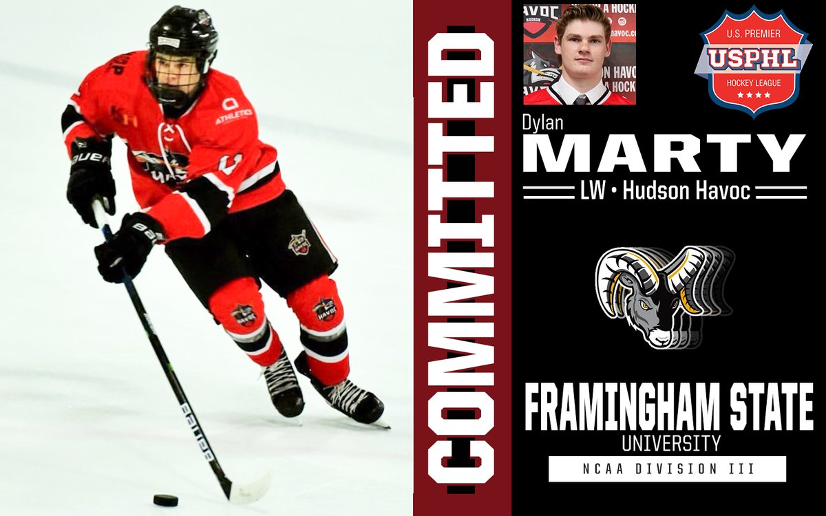 USPHL's tweet photo. #USPHLCommitments: Four-year @Hudson_Havoc forward Dylan Marty will move on to an @NCAAIceHockey career at @Fsuhockey19. Congratulations to Dylan on being a future Ram! 

https://t.co/MFdCKPr2nM https://t.co/19L5KbqA42