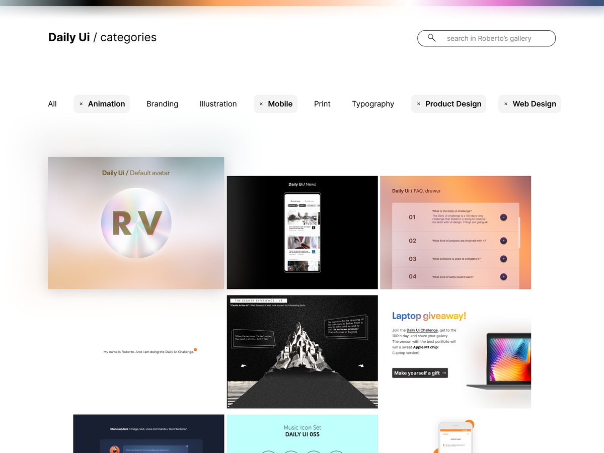 RobertJam's tweet photo. #DailyUi 99: Categories https://t.co/XvC3iYZ5QE