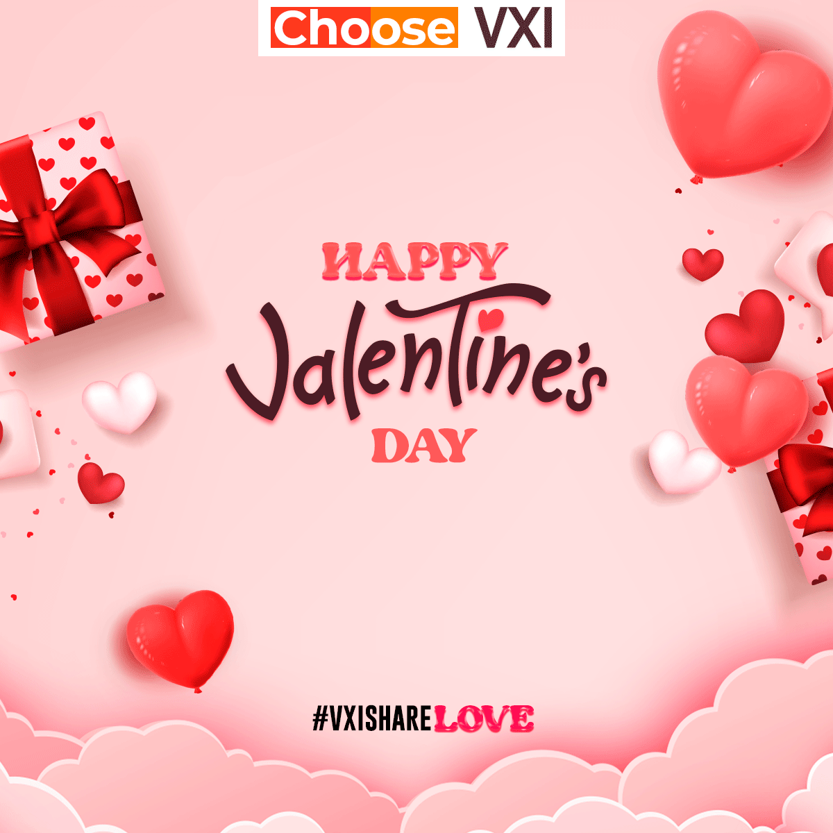 Happy Valentine's Day! Thank you for putting your heart into your work 👩🏽‍💻🧡🧑🏽‍💻  #ChooseVXI