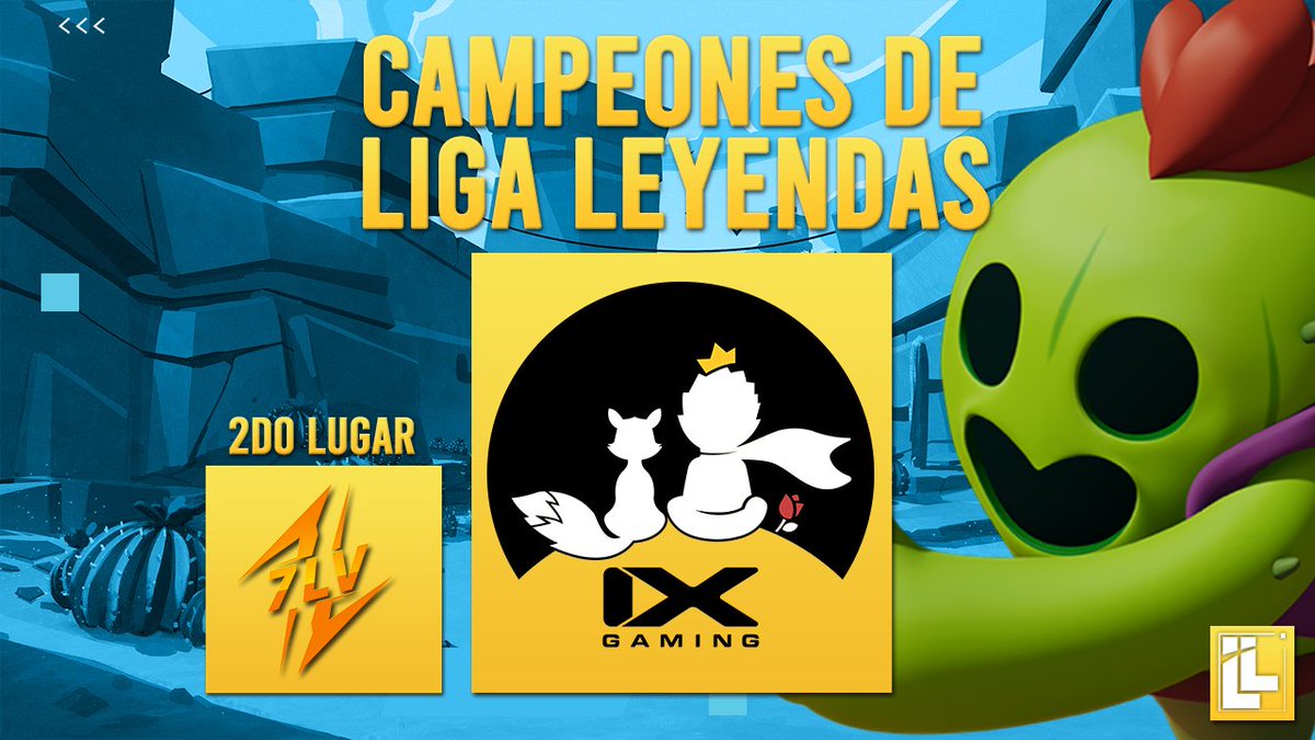 Liga Leyendas (@_ligaleyendas) on Twitter photo #BrawlStars | ¡CHAMPION! 🌟
After eleven days played, we have the champion of the first edition of Brawl Stars.
Great effort of the warriors during training in the final. Thank you for participating in the competition.
¡Congratulations, <a href="/IXgaming_/">IX Gaming™</a>! 🏆
#WeAreLegends 🌠 #BrawlStars | ¡CHAMPION! 🌟
After eleven days played, we have the champion of the first edition of Brawl Stars.
Great effort of the warriors during training in the final. Thank you for participating in the competition.
¡Congratulations, <a href="/IXgaming_/">IX Gaming™</a>! 🏆
#WeAreLegends 🌠
