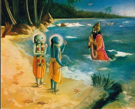 When they reach Prabhaas, the Samudradev informs them that there is a demon named Panchanan residing inside who had taken the form of a Shark and eaten the guru's son. So they both kill the demon and take out the shankh they found inside but did not find the guru's son inside.