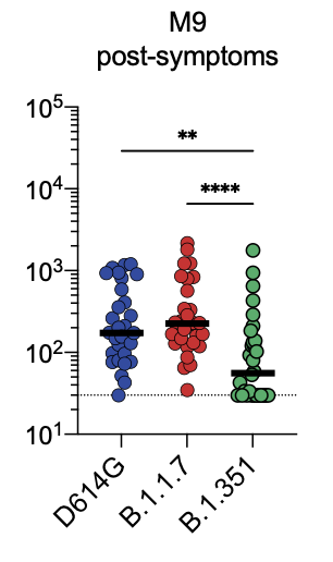 We also tested 30 sera collected 9 month after onset of symptoms from another cohort of staff from  @CHRUStrasbourg that experienced a mild disease. We obtained similar results.8/16