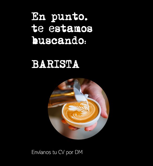 #barista #trabajosíhay #trabajo