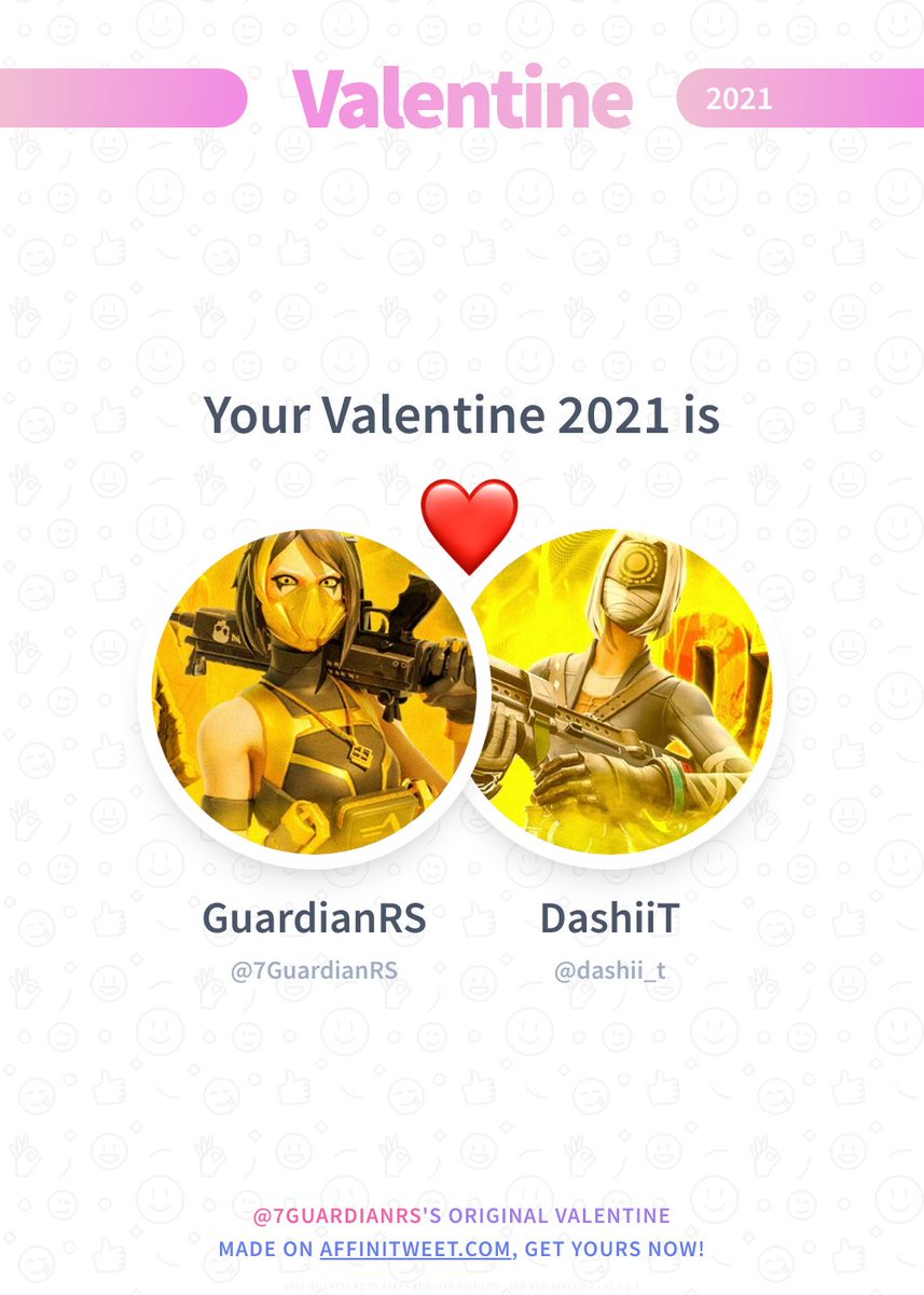 7GuardianRS's tweet photo. ✨ Valentine

This year you're mine dashii_t! ❤️
And you, whom will be yours?

➡️ https://t.co/XEpk7c7Joc https://t.co/CoJKorOf6m