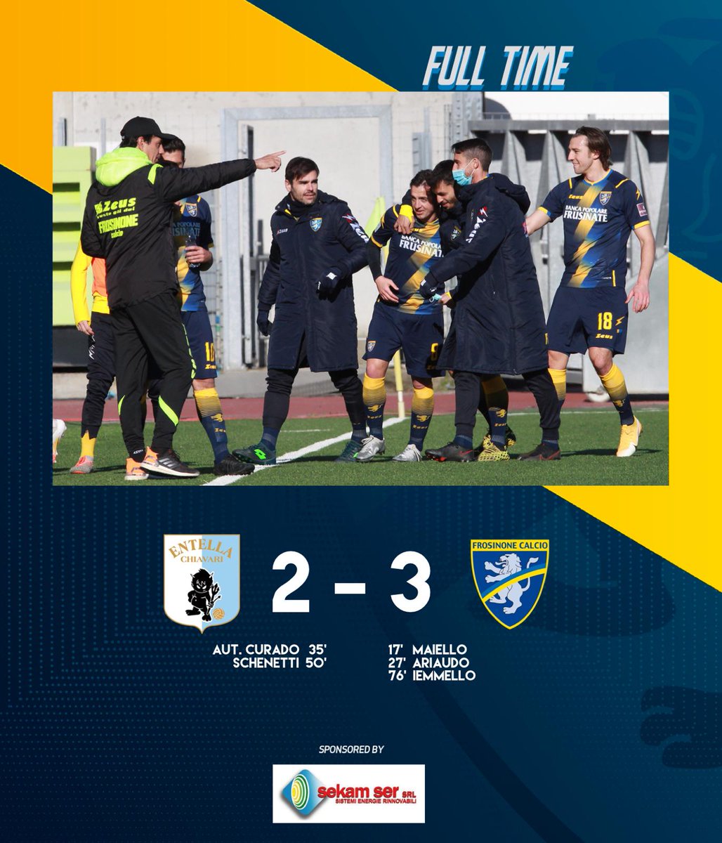Frosinone1928's tweet photo. 🔚🏁 | FULL TIME
#EntellaFrosinone https://t.co/xBEWNRVNru