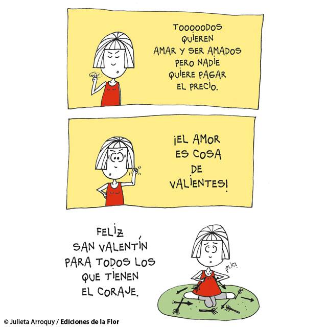 Feliz #SanValentín ;-)
Ofelia por Julieta Arroquy
