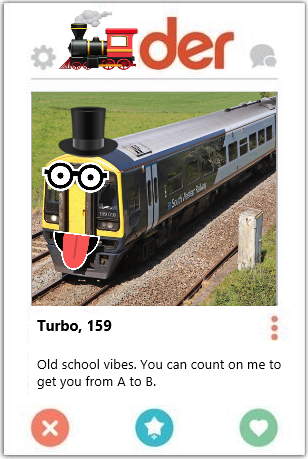SW_Help's tweet photo. There we have it, thanks to our followers we have found the SWR power couple.
May Turbo, 159 and Desiro, 444 live happily ever after!
Happy Valentines Day!
#trainder #ValentinesDay https://t.co/WdYII6Hiyq