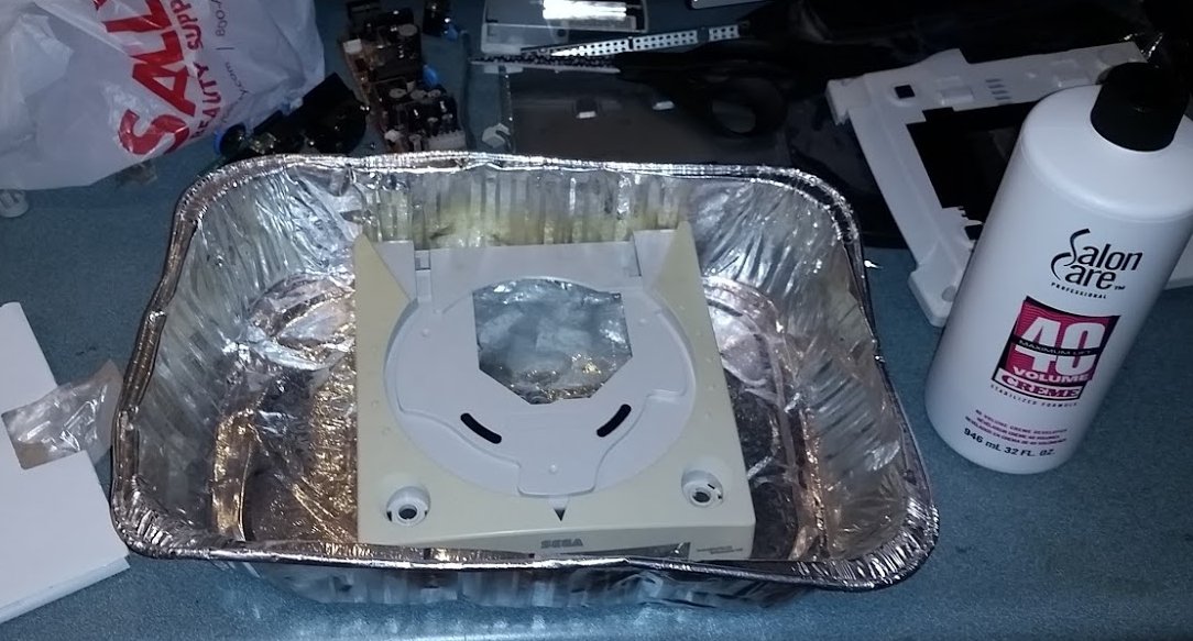 This was 2015, so I did the classic method of the cream with saran wrap in the sun.