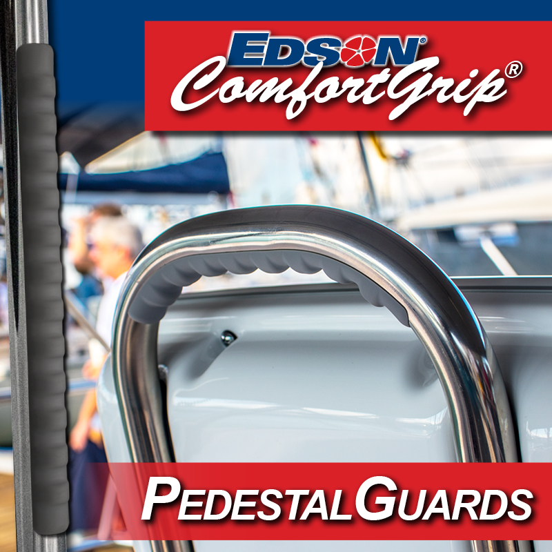 edsonmarine's tweet photo. #EdsonComfortGrip is perfect for the underside of your Pedestal Guard. Providing you with a secure hold with its finger grooves, never have your hand slip again!
@CatalinaYachts
#EdsonMarine #EdsonWheels #Sailing #Sailboat #GetAGrip #MakingAdventuresHappen https://t.co/GQQpYlpGlm