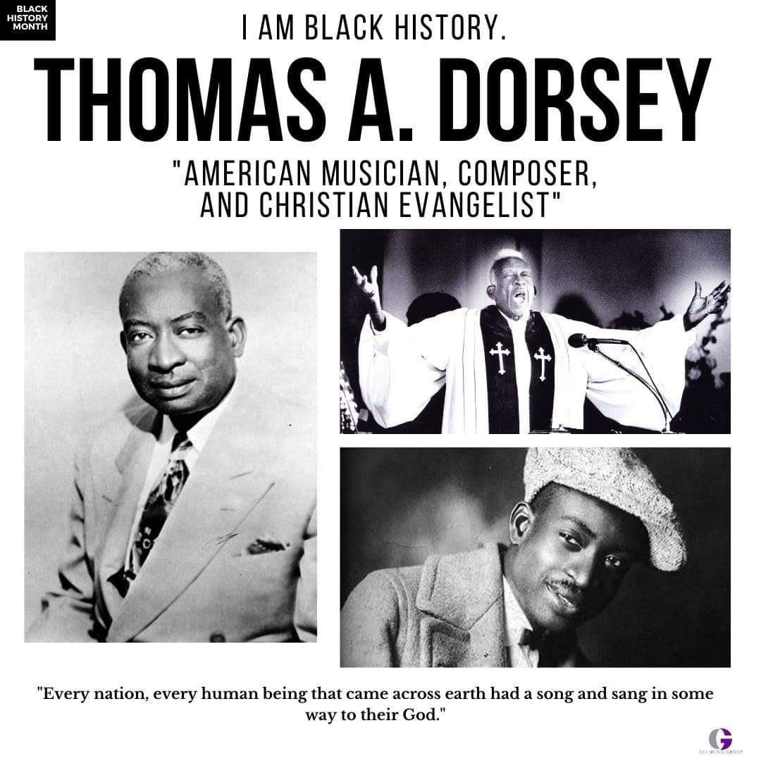 Worship&Word Network on X: "Day 14 of Black History Month & Worship & Word  Network recognizes & sheds light on the amazing contributions from Thomas  A. Dorsey, American musician, composer, and Christian