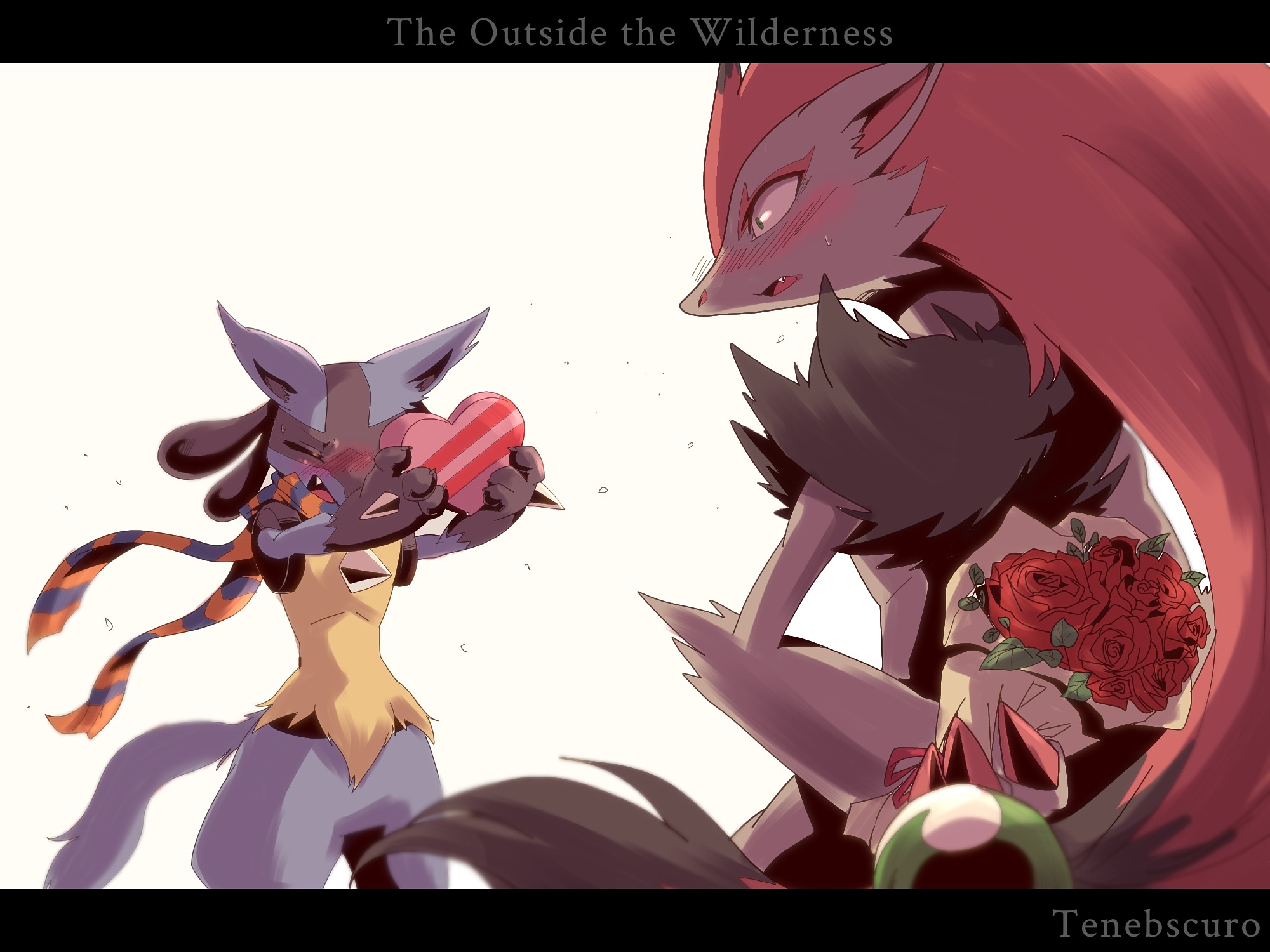 Danwolf on X: "RT @2102ukuhorom: Happy Valentines day!! #pokemon #lucario # zoroark https://t.co/YtyEh7ORAZ" / X