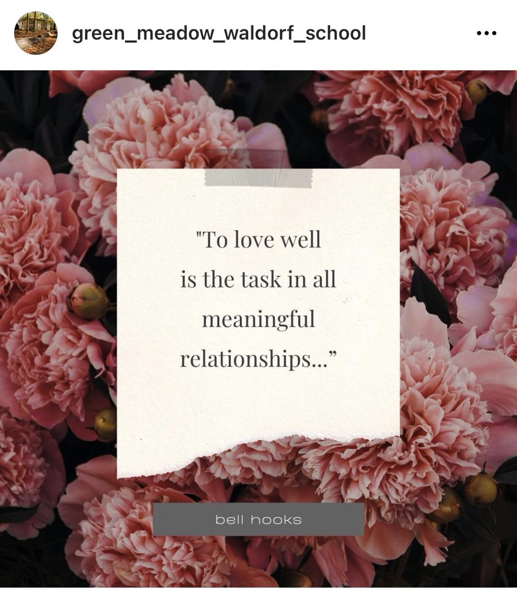 PartnersAlma's tweet image. Thanks, @bellhooks &amp;amp; Green Meadow Waldorf School.