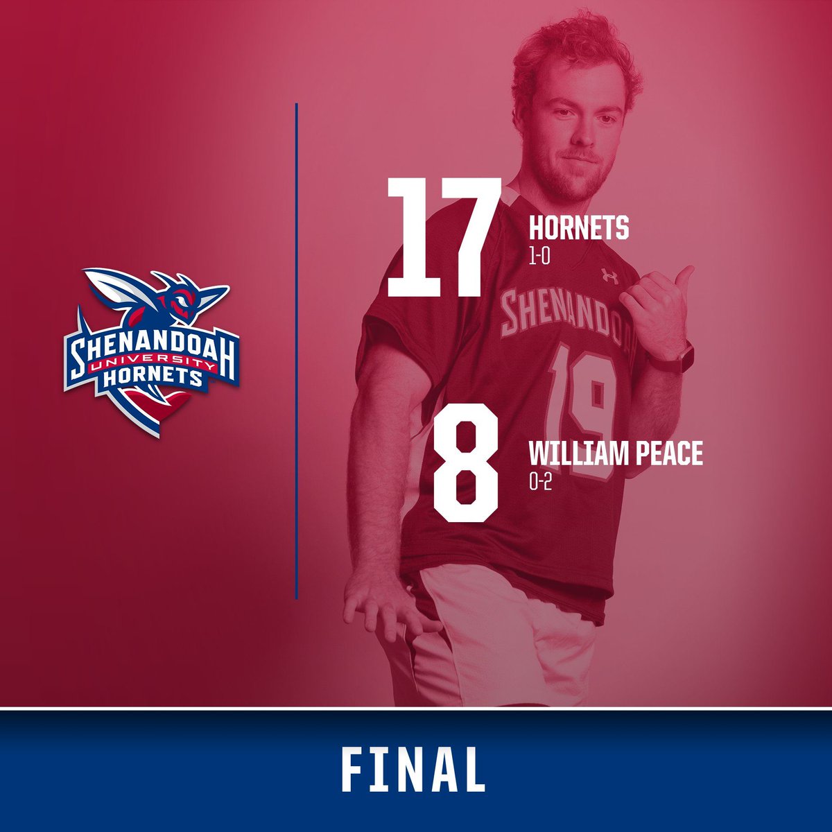 HORNETS WIN

<a href="/SUHornetsLAX/">Shenandoah Lacrosse</a> picks up a W in the season opener! #GoHornets