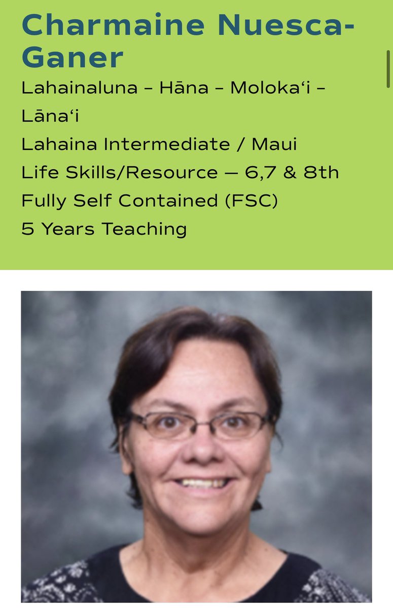 Some1Special808 (@some1special808) on Twitter photo Happy #SpEducatorSunday!! Today we want to highlight <a href="/GmaCharmaine/">Charmaine Nuesca-Ganer</a> who grew up in a small, close town in Lahaina giving her the opportunity to have a passion for helping others in need. Happy #SpEducatorSunday!! Today we want to highlight <a href="/GmaCharmaine/">Charmaine Nuesca-Ganer</a> who grew up in a small, close town in Lahaina giving her the opportunity to have a passion for helping others in need.