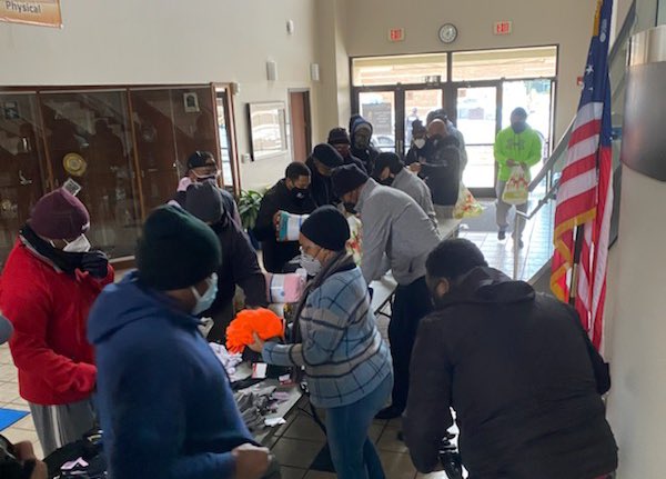 WheelerAvenueBC's tweet photo. As a result of the low temperatures that we are experiencing, our Men’s Ministry &amp; Deacons assembled &amp; distributed cold weather packages to our homeless brothers &amp; sisters. They provided blankets, socks, gloves, hats, etc. 
We are blessed to be a blessing!
#WheelerAvenueBC https://t.co/yAUJvjj5Df