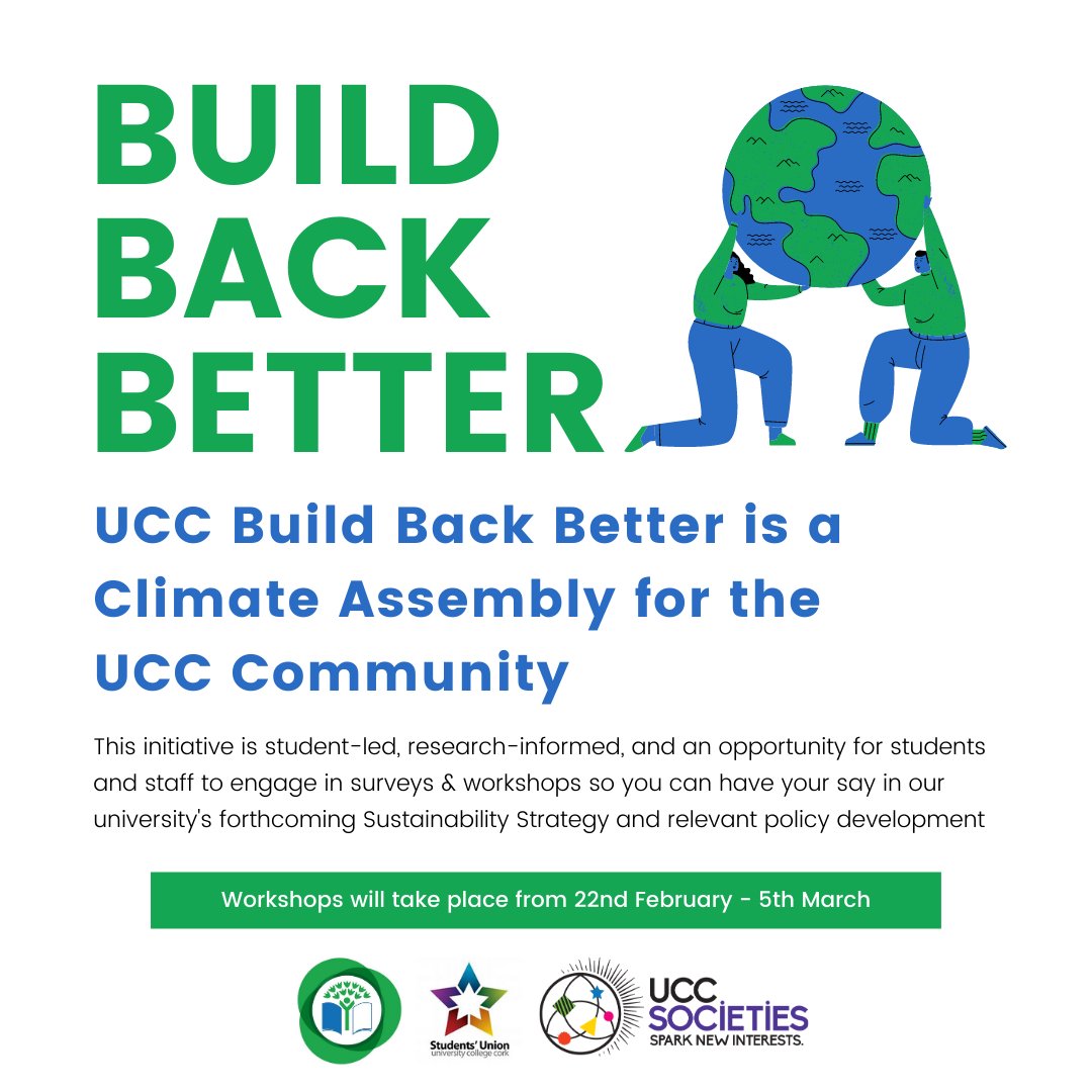UCC Green Campus (@greencampusucc) on Twitter photo This can be huge but we need you <a href="/UCC/">UCC Ireland</a> community to take part. Keep a close eye out for event details. This can be huge but we need you <a href="/UCC/">UCC Ireland</a> community to take part. Keep a close eye out for event details.