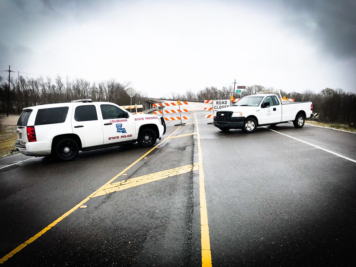 Louisiana State Police urges all motorists to obey all roadway signs. It is illegal and potentially dangerous to drive around "road closed" barricades at any time for any reason. These closures are executed to prevent crashes and to prevent motorists from becoming stranded.