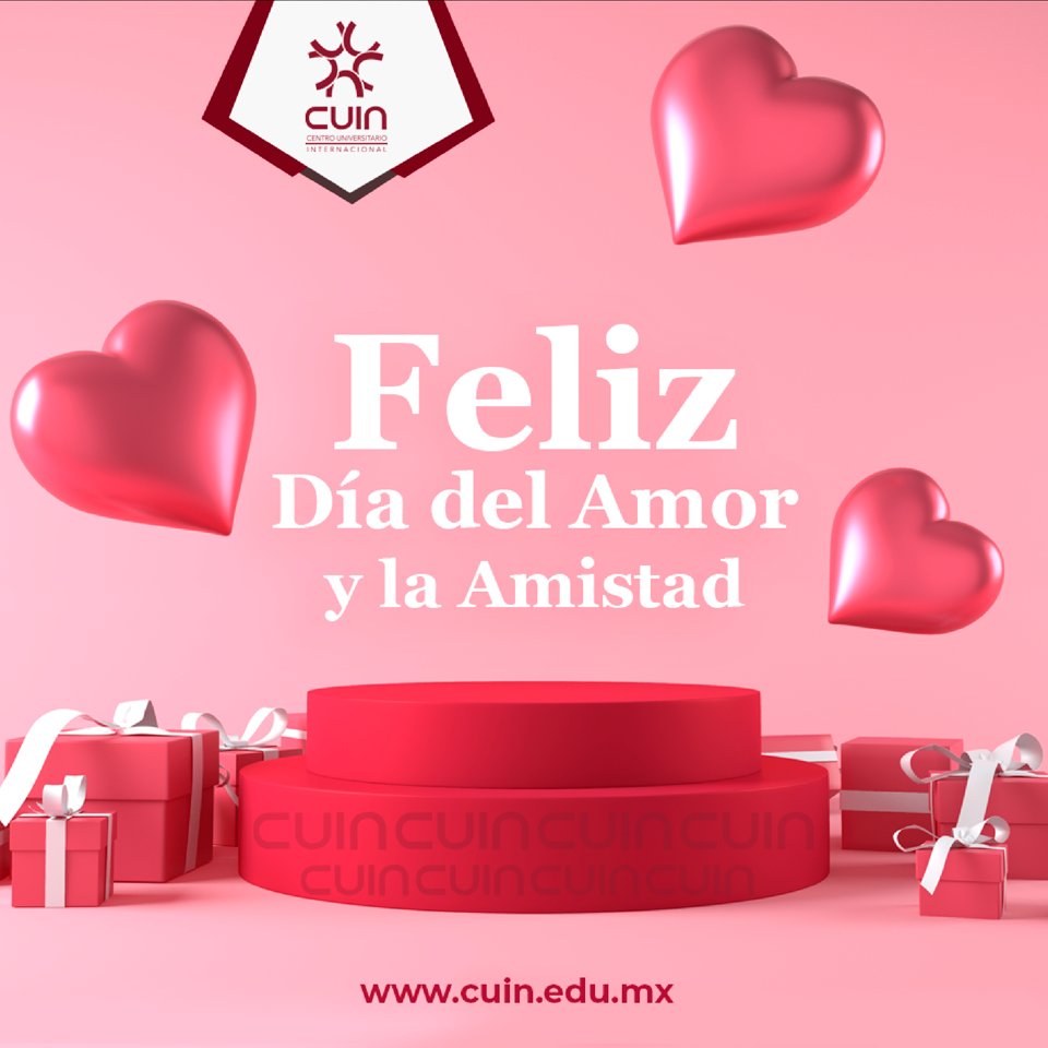 CUINMX's tweet photo. "Feliz Día del Amor y la Amistad a toda nuestra gran comunidad CUIN"💕🤗

https://t.co/HfUrUFIHWI https://t.co/hI4IpsmFxY