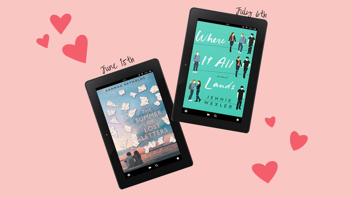 The Summer of Lost Letters by  @Allison_Parr - June 15thWhere It All Lands by  @jenwex - July 16th