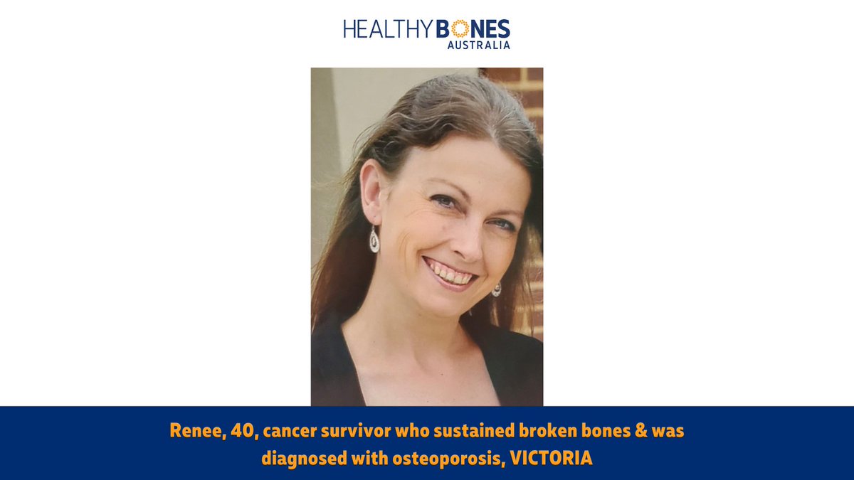 “Had I been told at the outset that my bone health needed attention, I could have taken actions to help protect my bones. Taking vitamin D and calcium supplements, and doing weight bearing exercises, could have made things less severe," - Renee, 40

bit.ly/2OD8sZ8