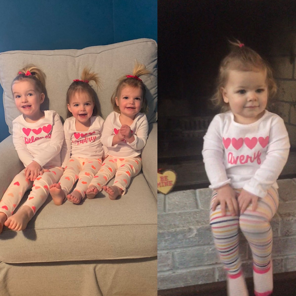 The children of my children, my little Valentines. #mysweethearts ❤️#waitingfortwomore #specialbond #girlsrule putsasmileonmyface