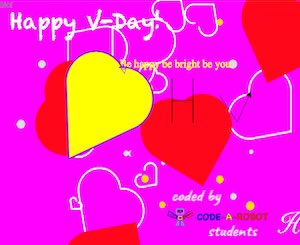 Code_A_Robot's tweet photo. Happy ❤️ Valentine’s Day from CODE-A-ROBOT! Come see more coding and robotics by our students at https://t.co/kB060PiQF4! #valentinesday❤️ #stemforkids #stemforteens #stemforall https://t.co/x5t9SqiyxC