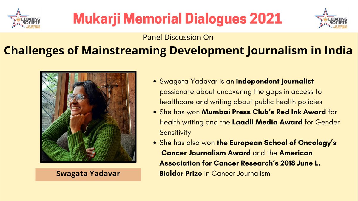 debsocssc's tweet photo. Meet our Panelists #4 

Independent Journalist @swagata_y https://t.co/pQLFLEDhwQ