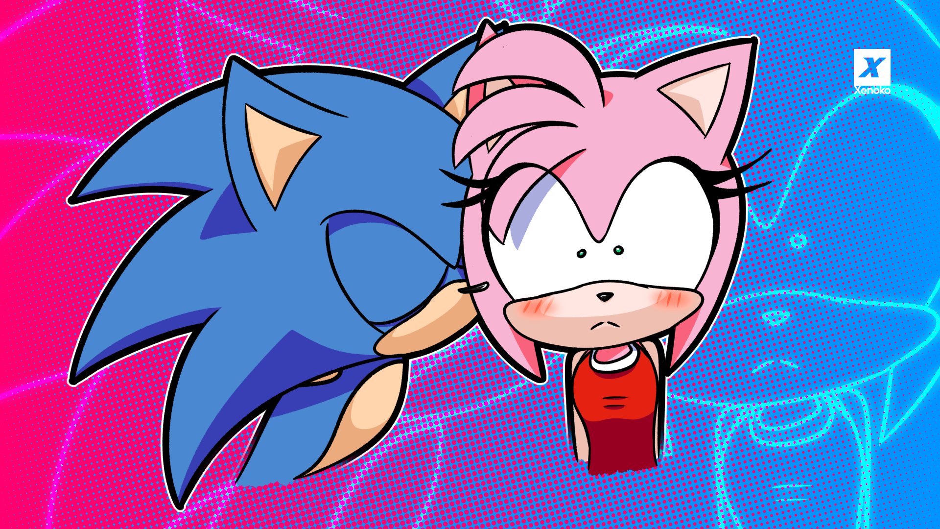 Project: Sonamy on X: nice try amy~ artwork by @Raitochan3